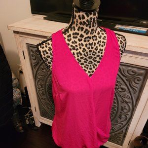 Fuchsia Sleeveless Blouse